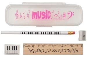 Music G-Clef Pencil Case (Magenta)