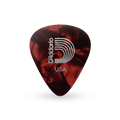 D'Addario - Classic Celluloid Guitar Picks - 1CRP2-10 - Red Pearl