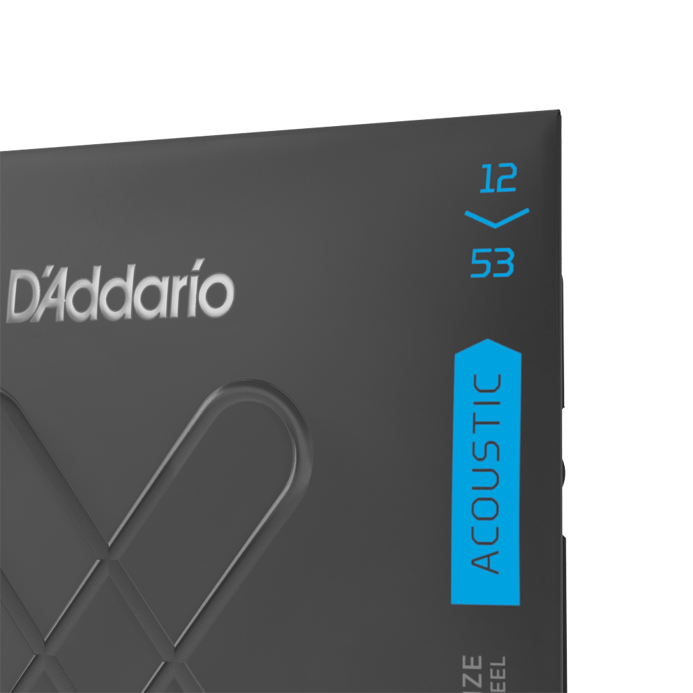 D'Addario - XT 80/20 Bronze Acoustic Guitar Strings, Light, 12-53 - XTABR1253