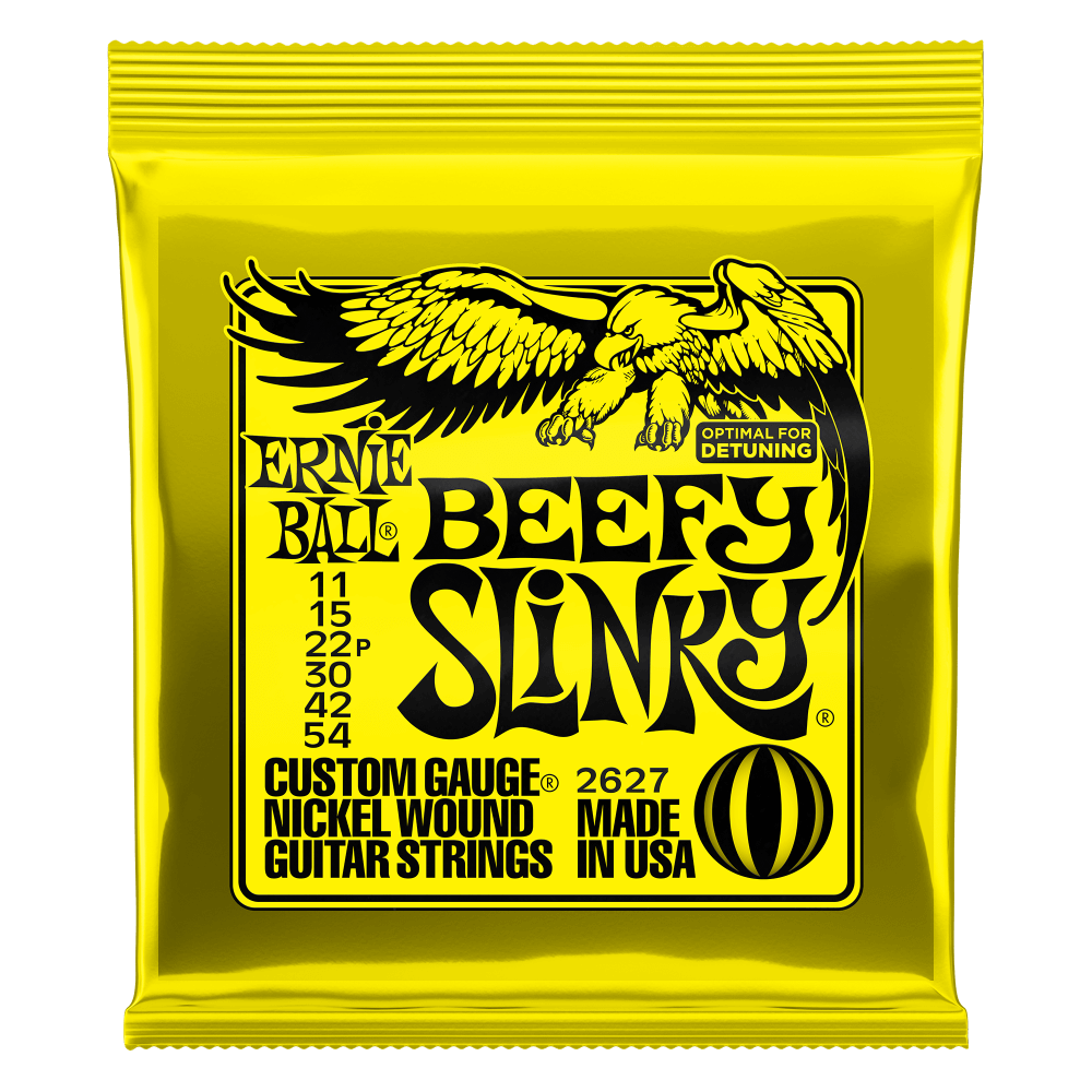 Ernie Ball - Beefy Slinky Nickel Wound Electric Guitar Strings 11-54 Gauge