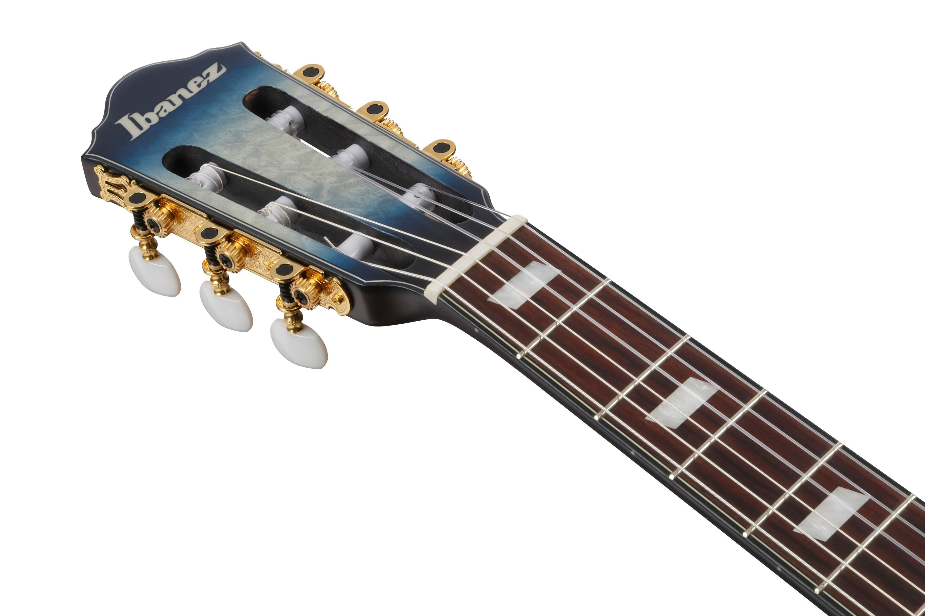 Ibanez Guitars - FRH20QMN - Thinline Nylon-string Acoustic-electric - Cosmic Blue Sunburst Low Gloss