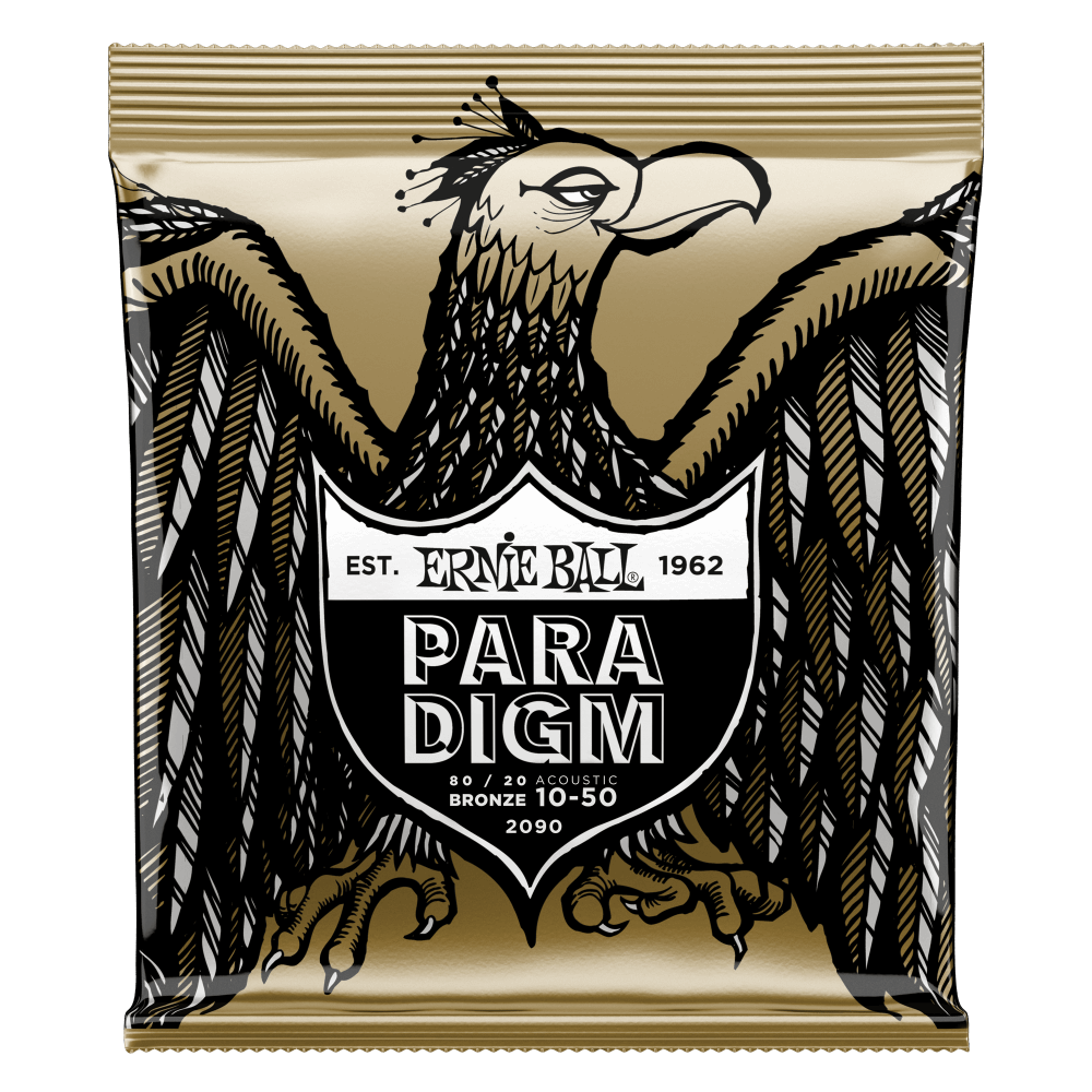 Ernie Ball - Extra Light Paradigm 80/20 Bronze Acoustic Guitar Strings 10-50 Gauge