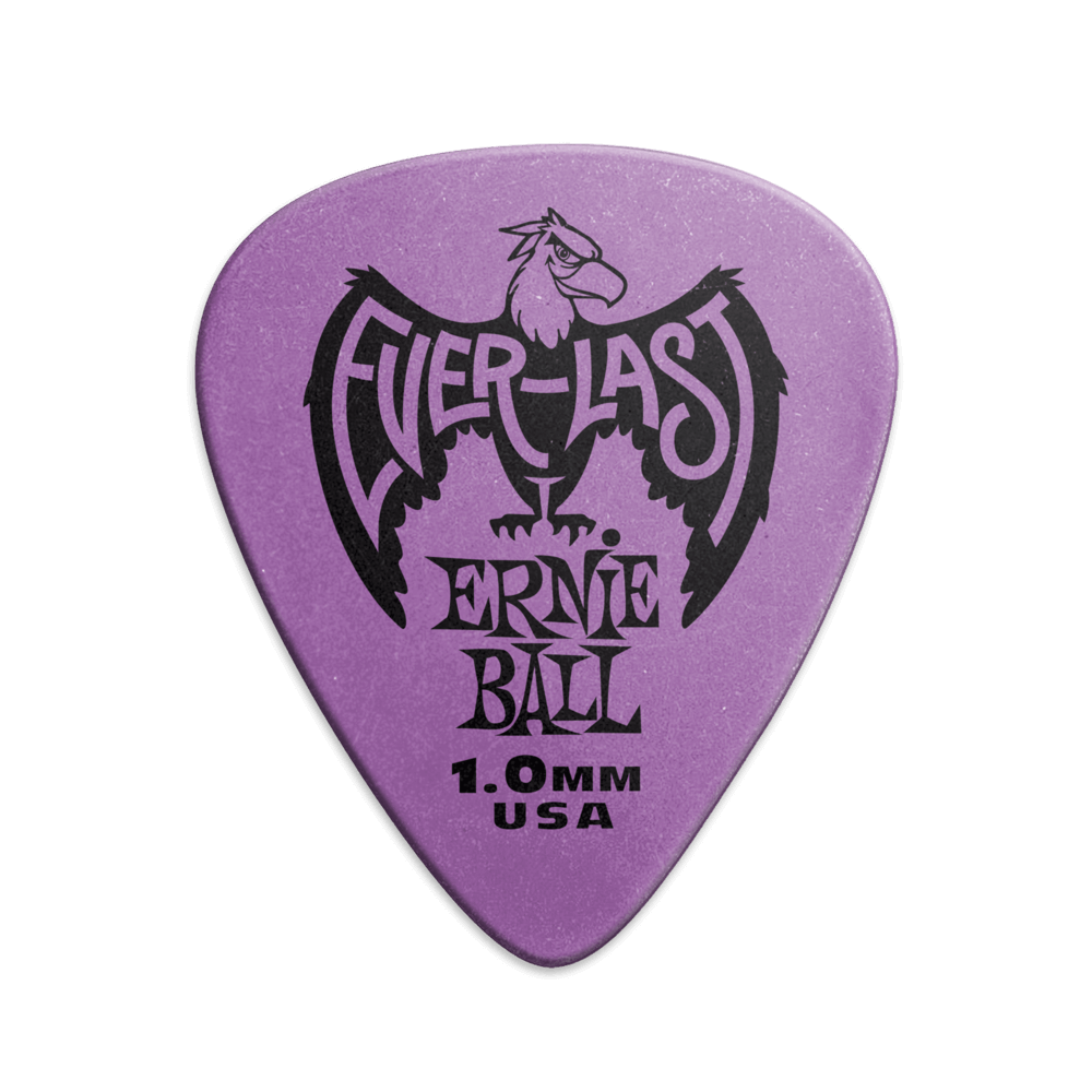 Ernie Ball - Everlast Guitar Picks -  1.0mm Purple - 12 Pack