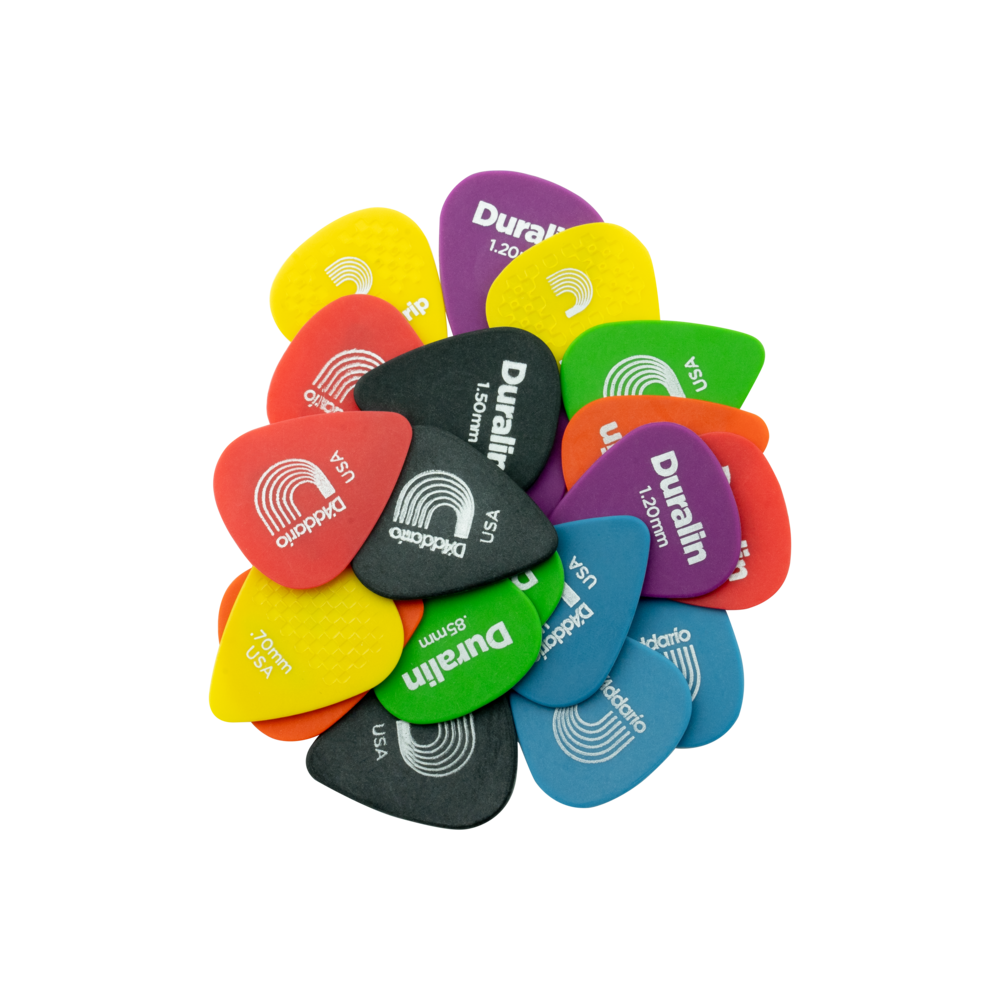 D'Addario -  Duralin Guitar Pick Assorted Gauge Pack, 21 Pack - 1DAPX-21