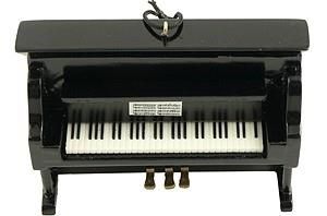 Upright Piano Ornament – Black