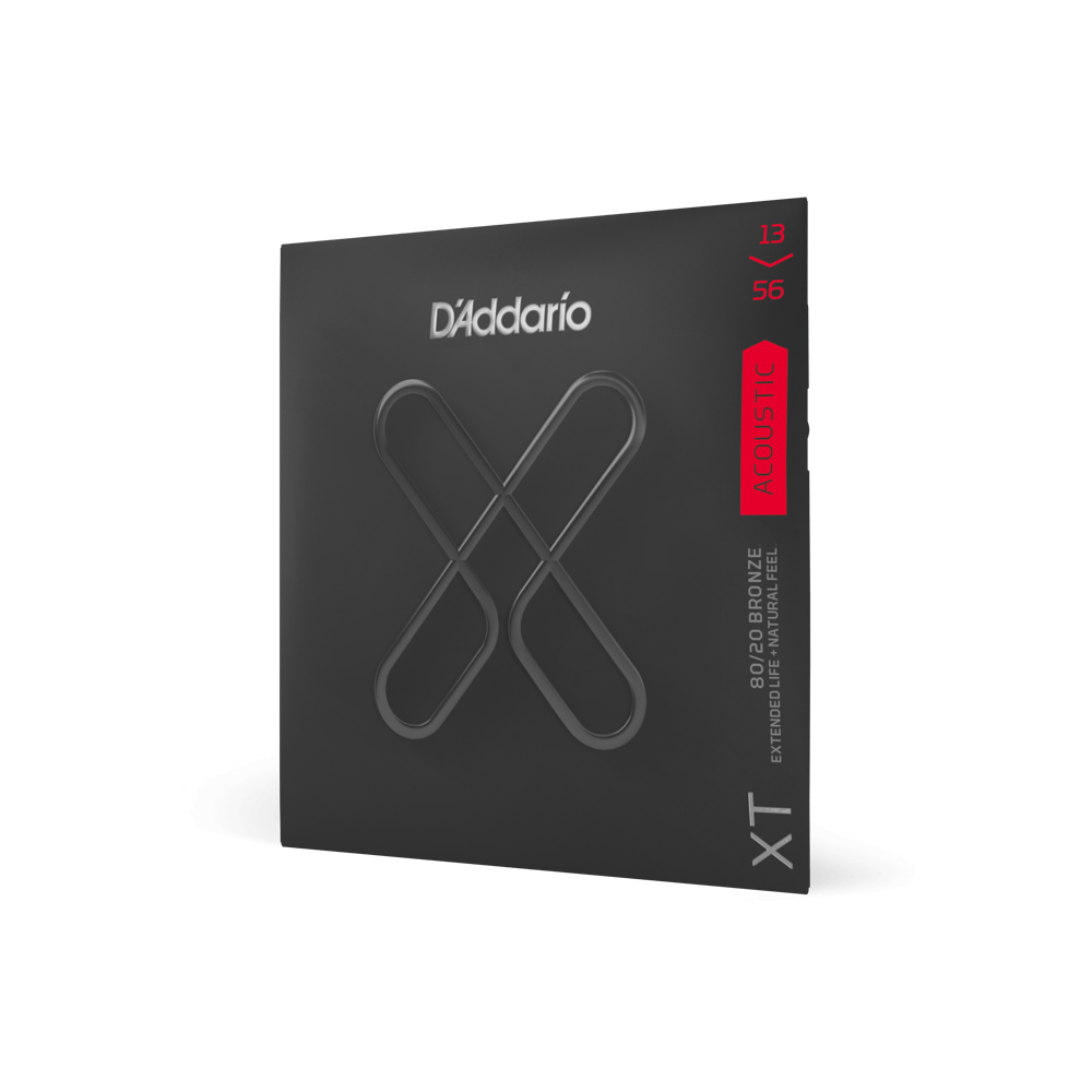 D'Addario - XT 80/20 Bronze Acoustic Guitar Strings, Medium, 13-56 - XTABR1356