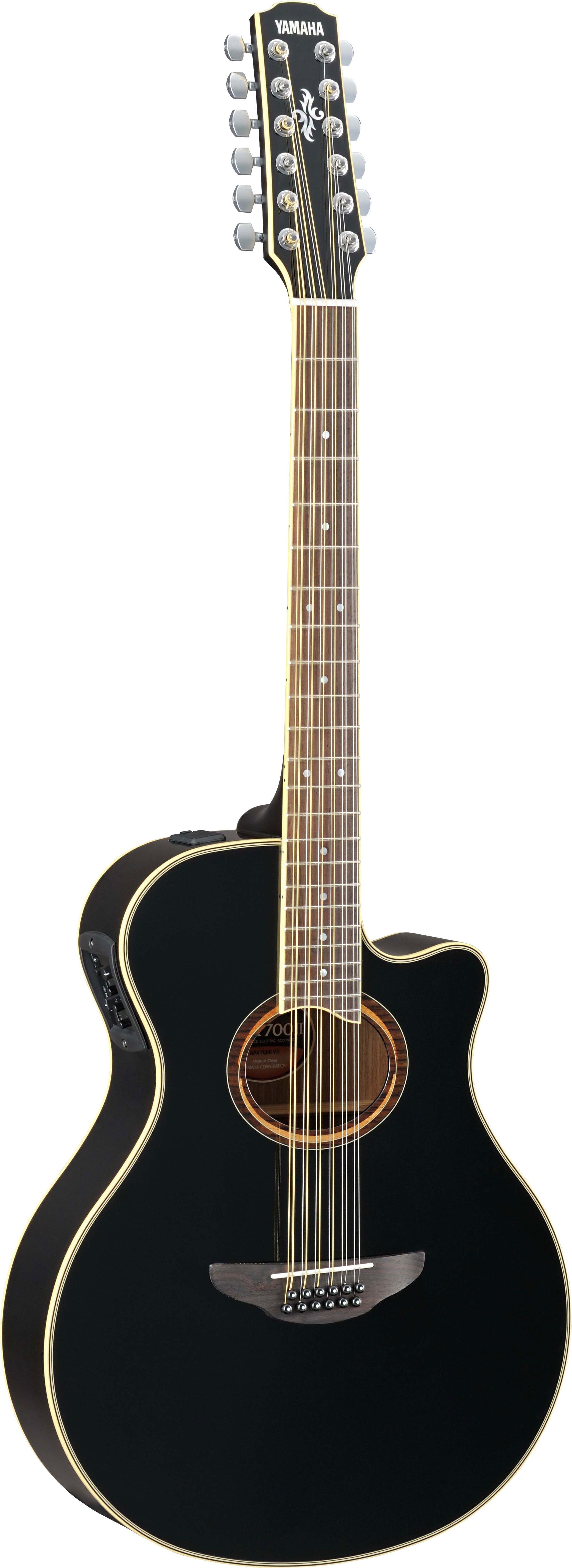Yamaha APX700II-12 Electric Acoustic Guitar Black