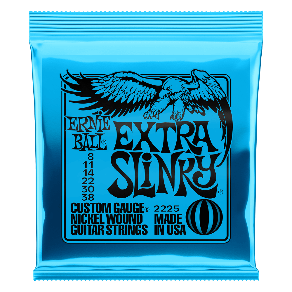 Ernie Ball -  Extra Slinky Nickel Wound Electric Guitar Strings 8-38 Gauge