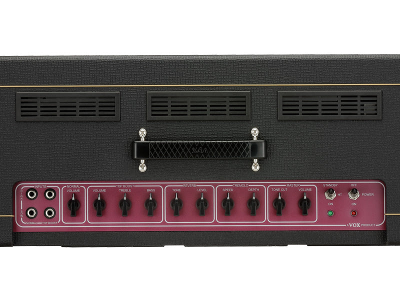Vox - 30-watt 2-channel All-tube Guitar Amplifier Head with Tremolo, Reverb, and Reactive Attenuator