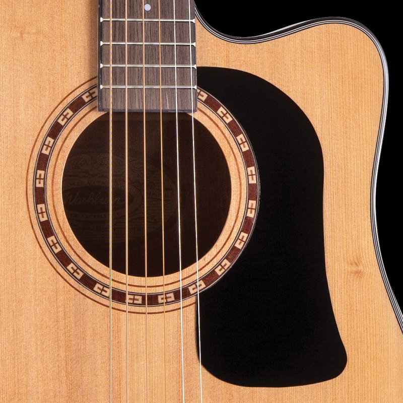 Washburn - Spruce Top Acoustic Guitar Pack With Case, Natural