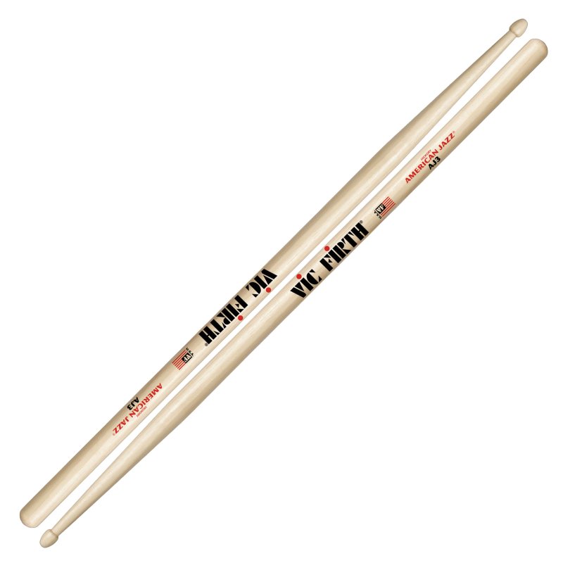 Vic Firth - AJ3
American Jazz®
An 8D shaft that feels like it plays itself. Long taper for a great rebound