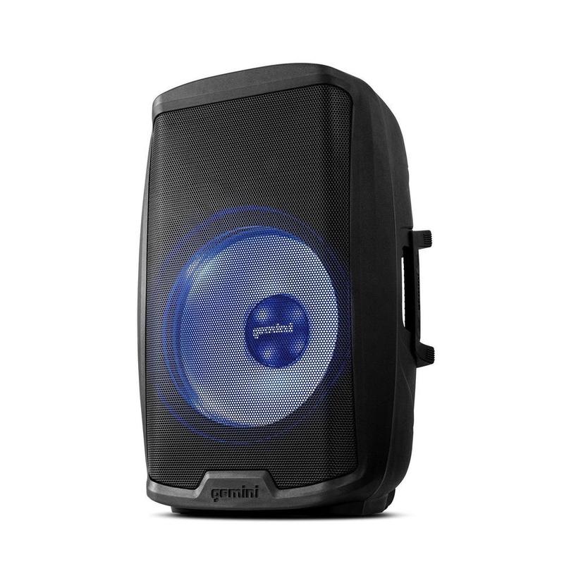 Gemini - 2000 Watt 15” Active Multi-led Bluetooth Loudspeaker With Stand