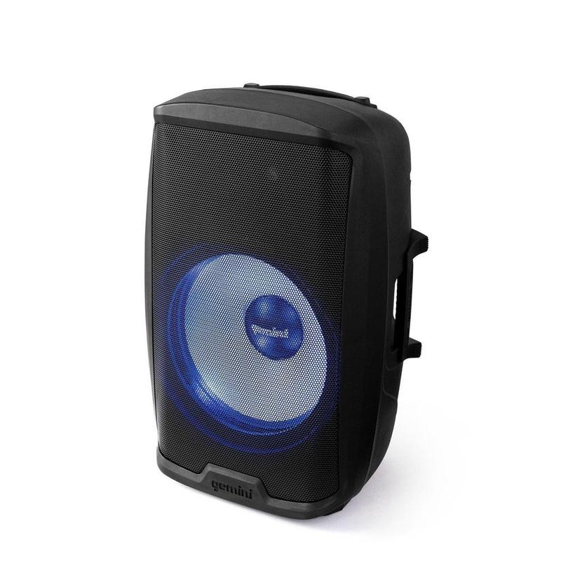 Gemini - 2000 Watt 15” Active Multi-led Bluetooth Loudspeaker With Stand