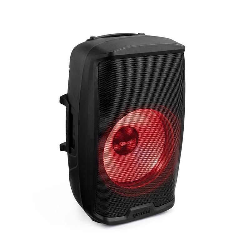 Gemini - 2000 Watt 15” Active Multi-led Bluetooth Loudspeaker With Stand
