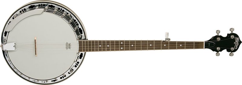 Washburn - Americana Series 5-String Resonator Banjo with Rolled Brass Tone Ring