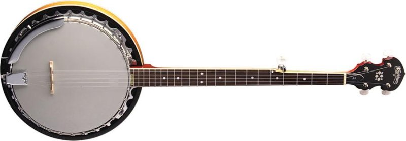 Washburn - 5-string Resonator Back Banjo with Mahogany Resonator, Aluminum Tone Ring - Natural