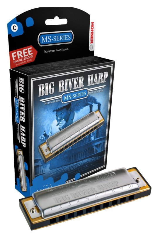 Hohner - Big River Harp Diatonic Harmonica, Key of Bb