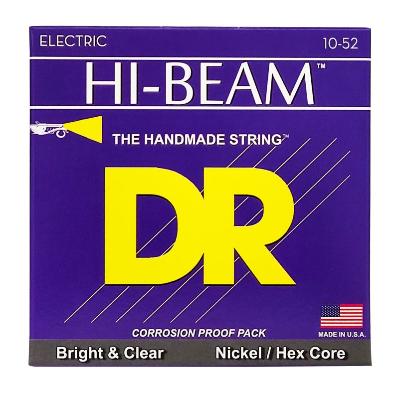 DR Handmade Strings - Hi-beam Electric Guitar Strings, Big - Heavy (10-52)