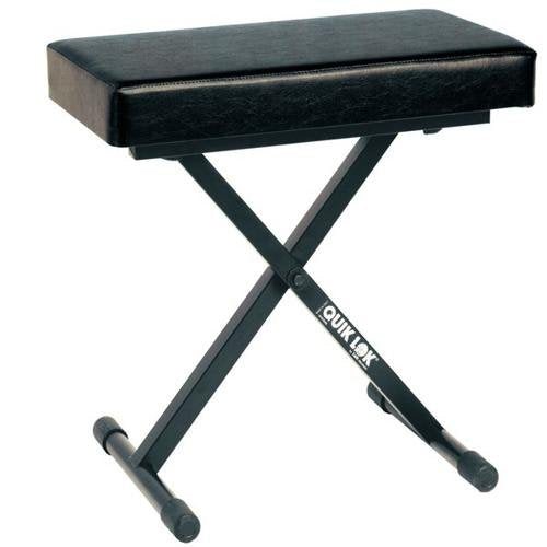 Quik Lok - Deluxe Adjustable X-Style Keyboard Bench