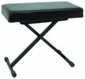 Quik Lok - Height Adjustable Small Bench with Thick Cushion, Black