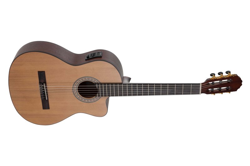 Manuel Rodriguez Guitars - Caballero Principio 4/4 Solid Cedar Acoustic / Electric Guitar, Natural