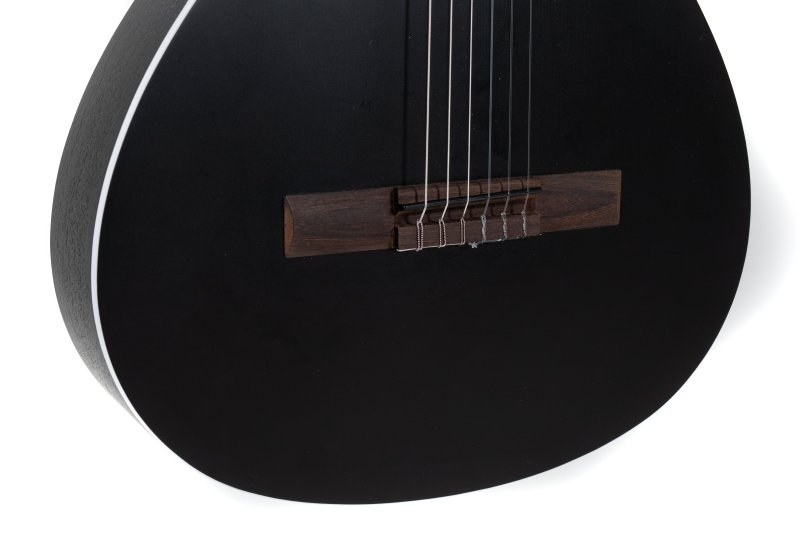 Manuel Rodriguez Guitars - Caballero Principio 4/4 Solid Spruce Acoustic / Electric Guitar, Black
