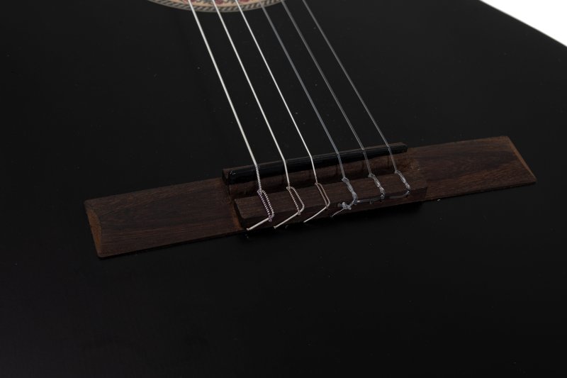 Manuel Rodriguez Guitars - Caballero Principio 4/4 Solid Spruce Acoustic / Electric Guitar, Black