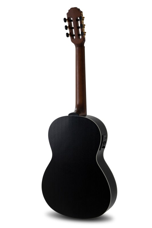 Manuel Rodriguez Guitars - Caballero Principio 4/4 Solid Spruce Acoustic / Electric Guitar, Black
