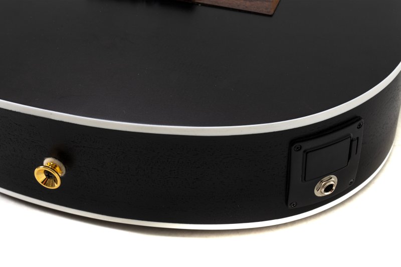 Manuel Rodriguez Guitars - Caballero Principio 4/4 Solid Spruce Acoustic / Electric Guitar, Black