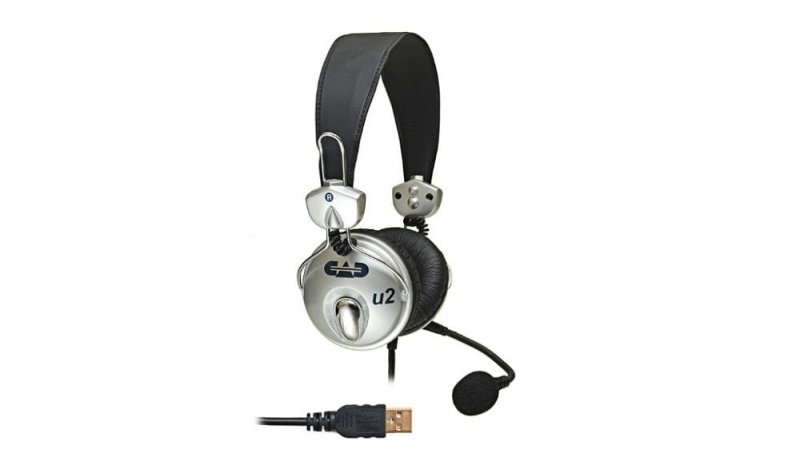 CAD - USB Stereo Headphones with Cardioid Condenser Microphone, 6ft USB Cable