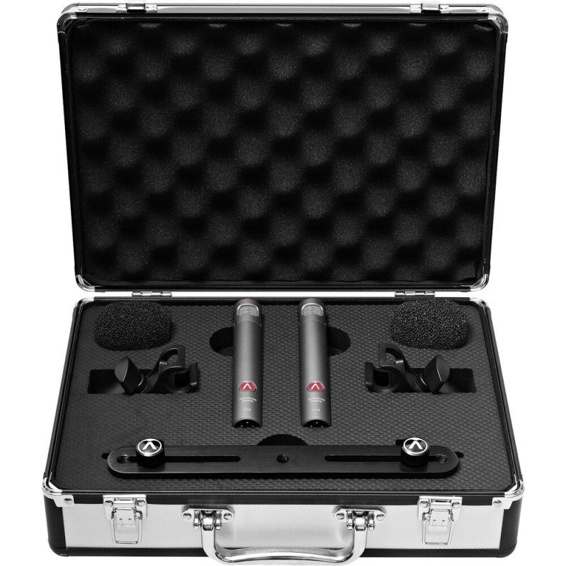 Austrian Audio - Small-Diaphragm True Condenser Microphone, Black (Matched Pair)