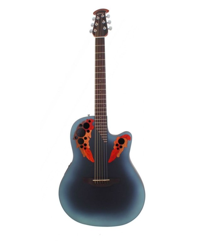 Ovation - Celebrity Elite Mid-Depth Acoustic-Electric Guitar - Reverse Blue Burst