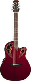 Ovation - Celebrity Elite Mid-Depth Cutaway, Ruby Red