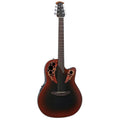 Ovation - Celebrity Elite Mid-Depth Acoustic-Electric Guitar, Reverse Red Burst