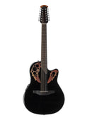 Ovation - Celebrity Elite Series 12-String Acoustic/Electric Guitar (Black)