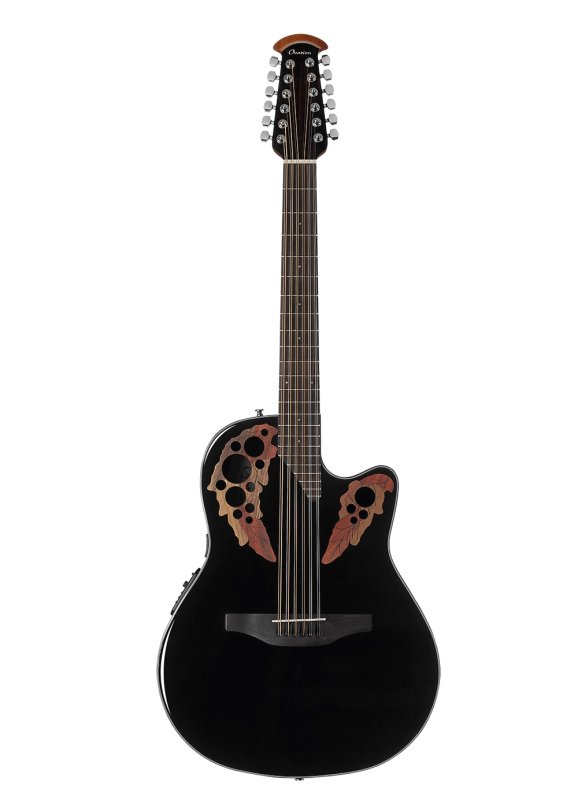 Ovation - Celebrity Elite Series 12-String Acoustic/Electric Guitar (Black)