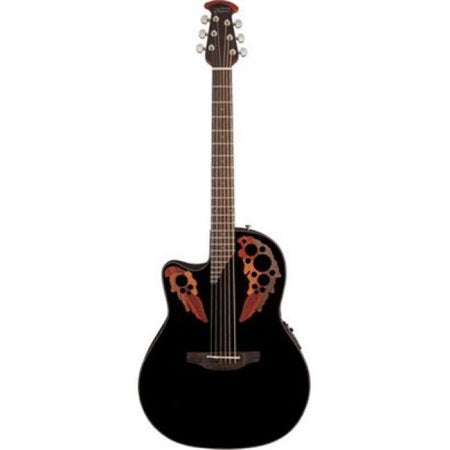 Ovation - Celebrity Elite Series Acoustic/Electric Guitar (Left-Handed, Black)