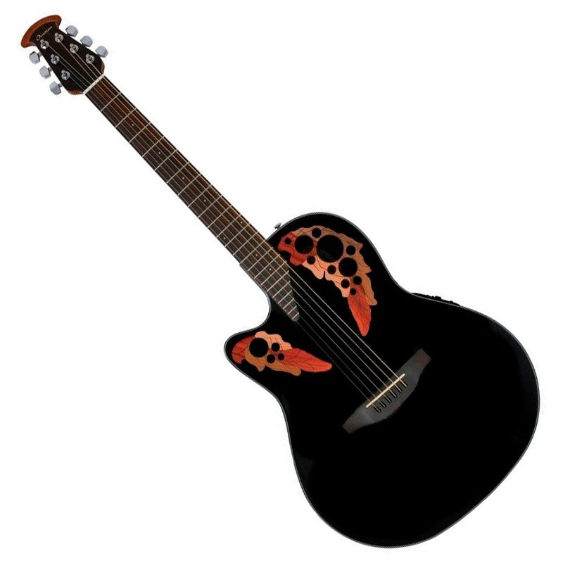 Ovation - Celebrity Elite Series Acoustic/Electric Guitar (Left-Handed, Black)