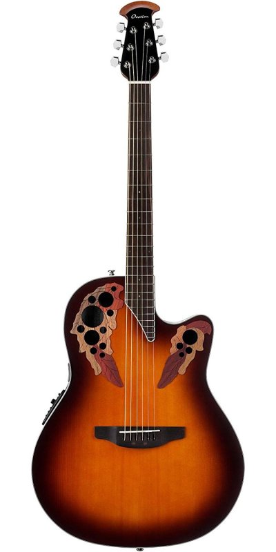 Ovation - Celebrity Elite Super Shallow Acoustic-Electric Guitar Sunburst