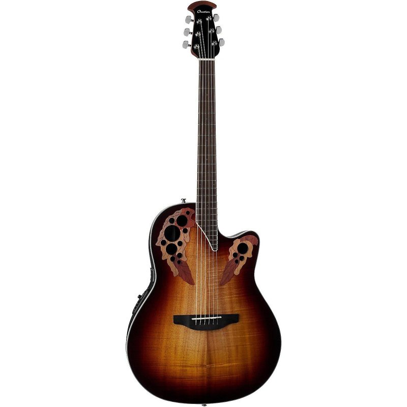 Ovation - Celebrity Elite Plus Super Shallow Acoustic-Electric Guitar, Koa Burst