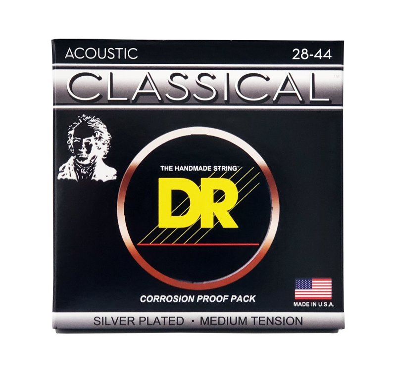 DR Handmade Strings - Nylon Classical Acoustic Strings, Medium (28-44)