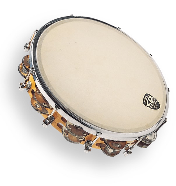 Latin Percussion - CP by 10" Tambourine Tunable Wood Double