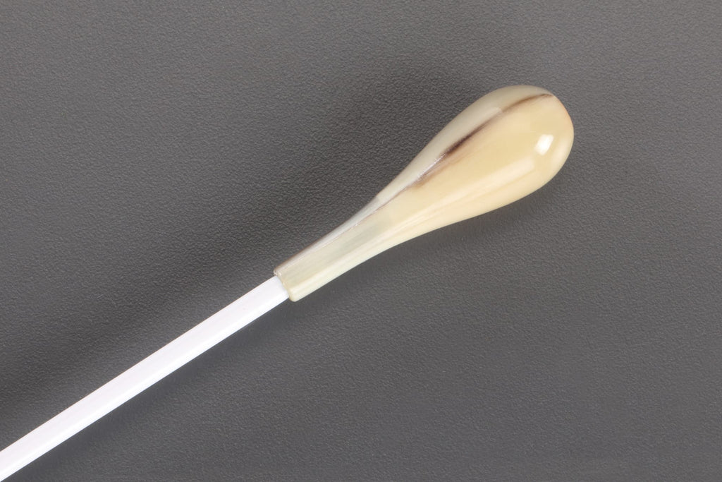 Baton 15in Horn Pear Handle