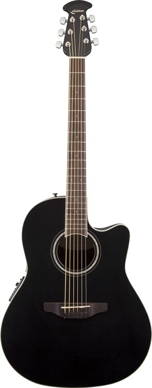 Ovation - Celebrity Standard Mid-Depth Acoustic / Electric Guitar, Black