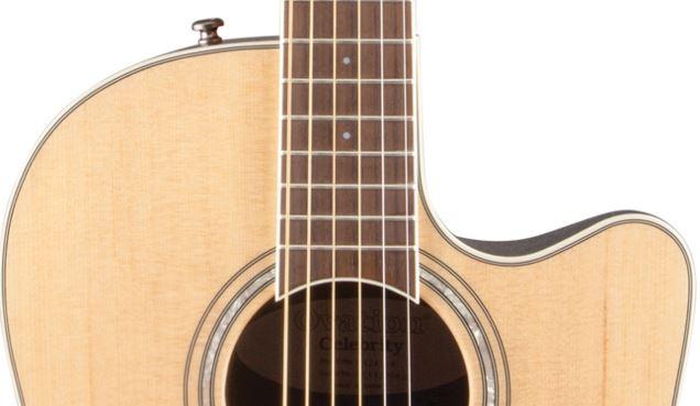 Ovation - Nylon Cedar Top Mid Depth Acoustic-Electric Guitar, Natural