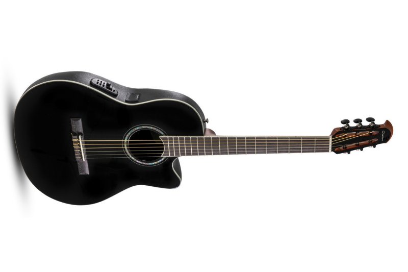 Ovation - Mid-depth Classical Acoustic / Electric Guitar, Black