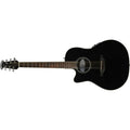 Ovation - Celebrity Standard Left-Handed Mid-Depth Acoustic / Electric Guitar, Black