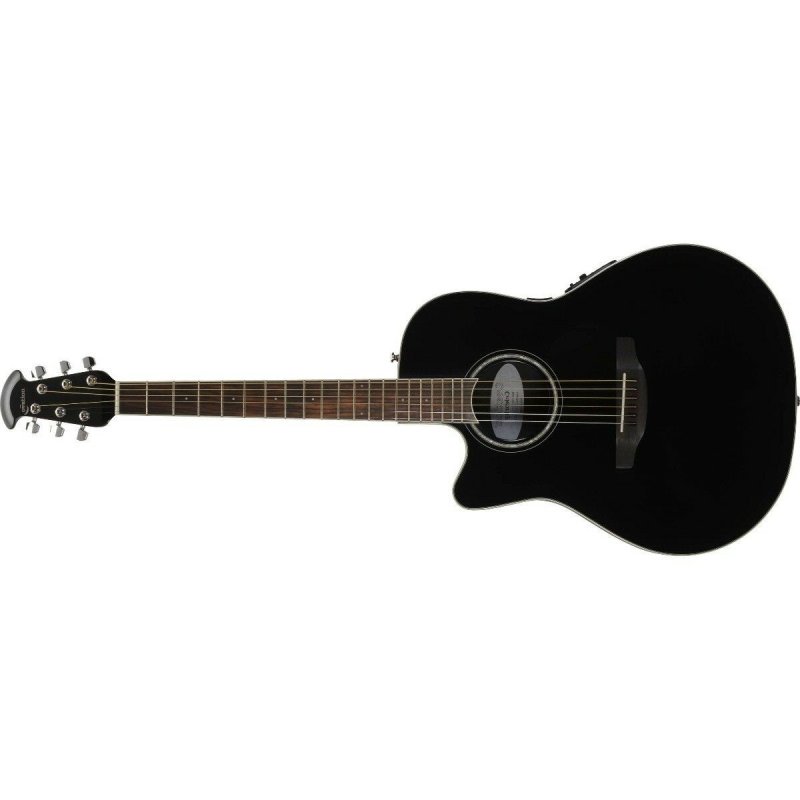 Ovation - Celebrity Standard Left-Handed Mid-Depth Acoustic / Electric Guitar, Black