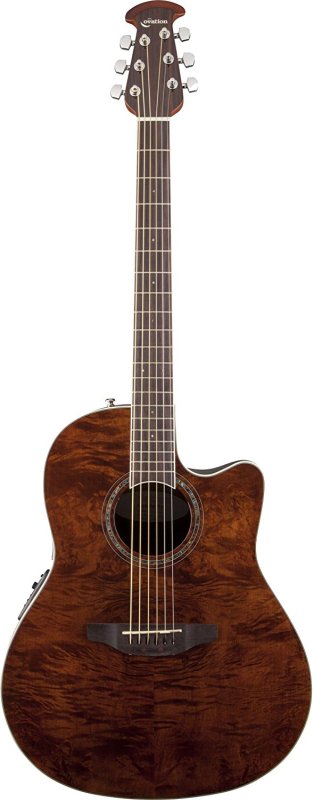 Ovation - Acoustic-Electric Guitar Nutmeg, Burled Maple