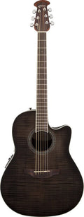 Ovation - Celebrity Standard Plus Mid-Depth Cutaway, Trans Black Flame Maple
